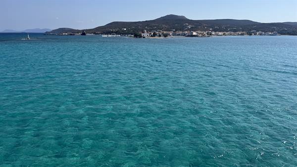 Endless turquoise waters and the little village waiting for us on the shore.