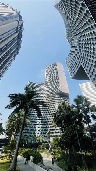 Curved skyscrapers and palms: Singapore leaves you open-mouthed.