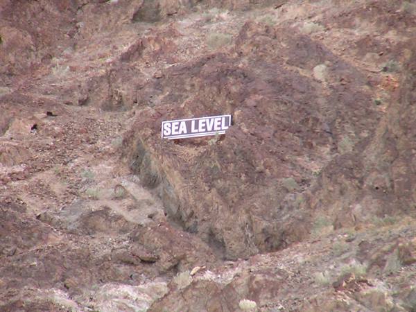 Death Valley NP: sea level........