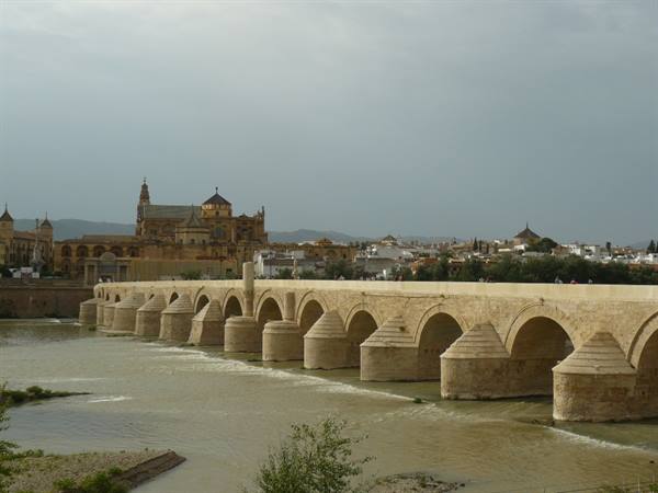 Cordoba - View of the Mezquita and Roman bridge