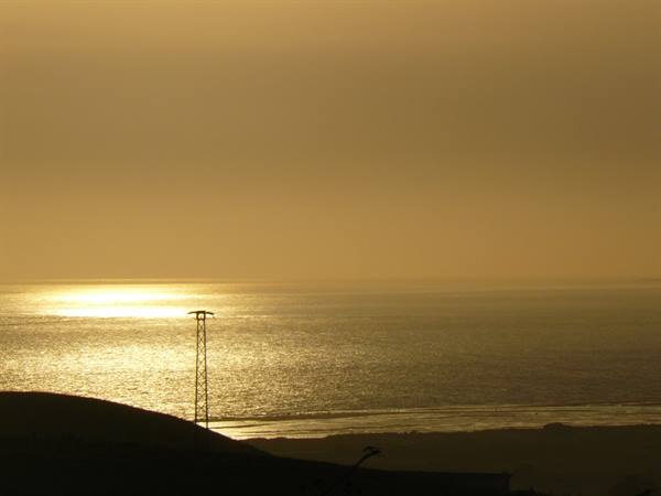 Sunset on the beach of Tarifa