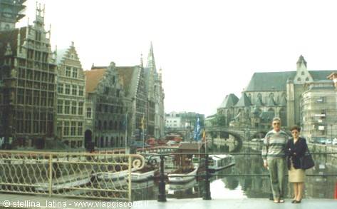 Ghent, the Gothic-Renaissance guild houses of around 1500