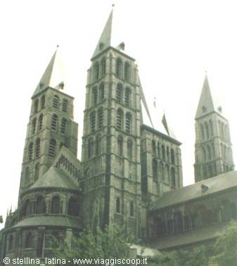 Tournai, Notre-Dame de Tournai Cathedral, one of the most beautiful religious buildings in Belgium