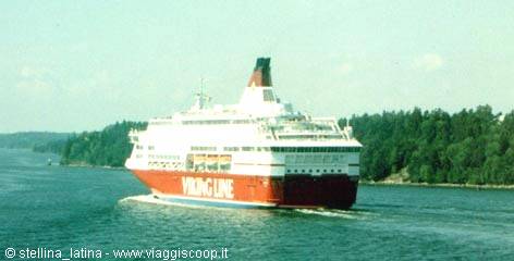 from stockholm to Turku with the Viking line isabella