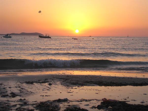 Sunset over the sea