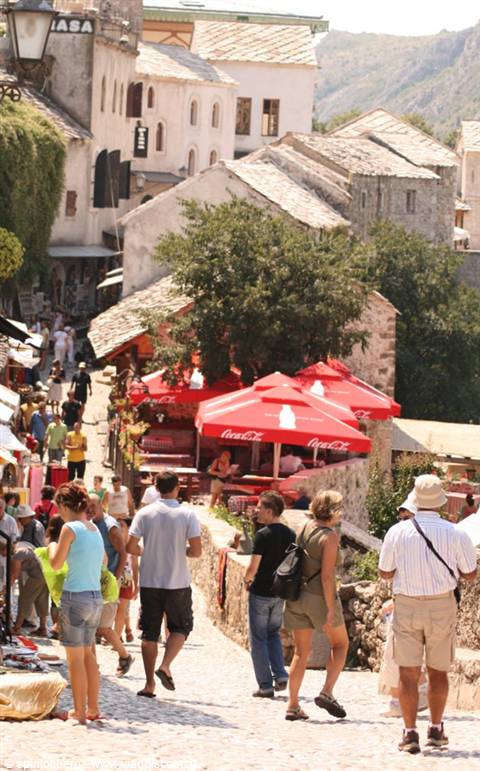 Little streets in the medieval village
