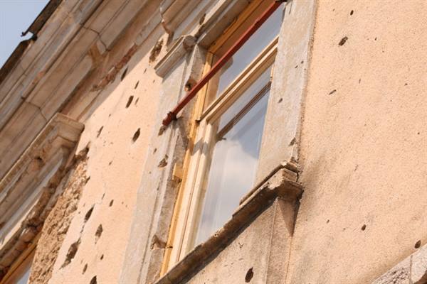 Detail of a house in Mostar