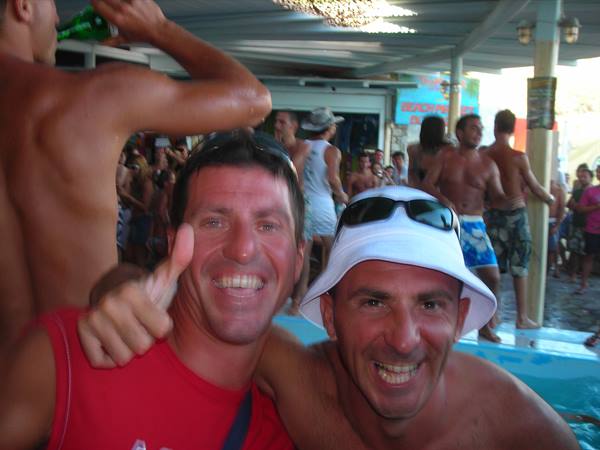 me and gringhio at the tropicana party