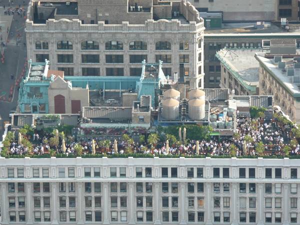 N.Y. view from the Empire State Building - big party