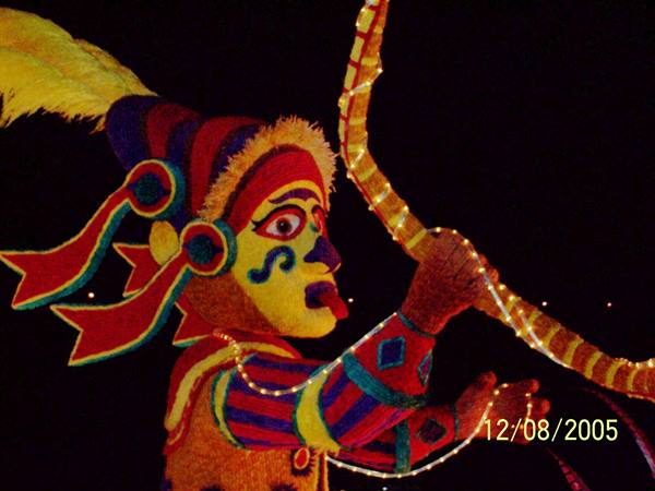 flower floats during the Battle of flowers