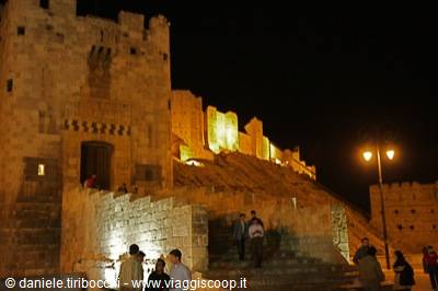 ALEPPO THE CITADEL BY NIGHT