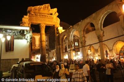 DAMASCUS THE CITADEL BY NIGHT