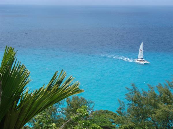 ...sea views along the trail that goes from anse georgette to anse lazio