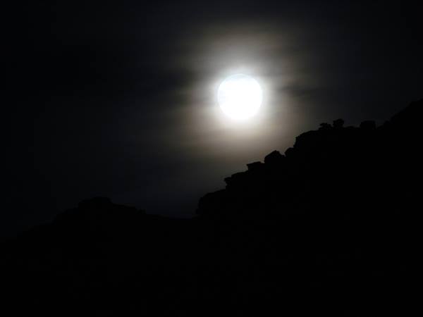 full moon in the Akakus