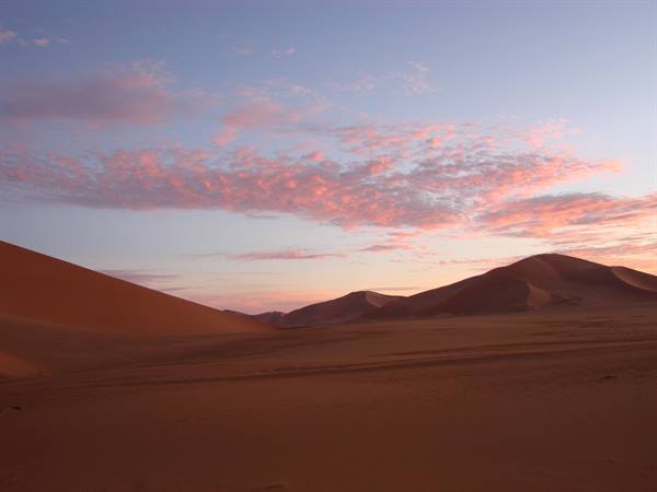 sunset among the dunes of Murzuq