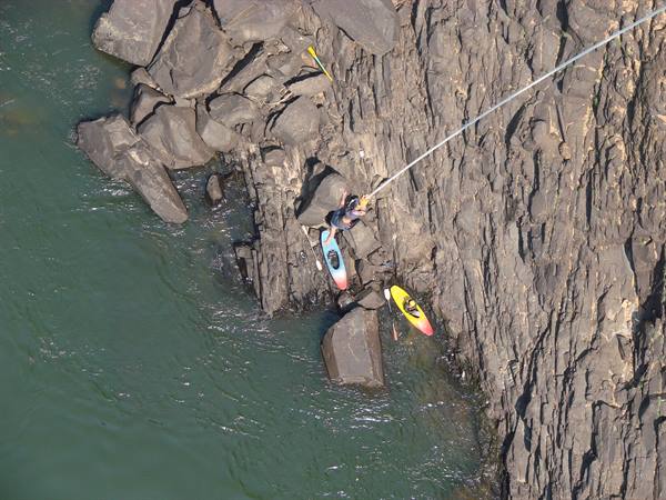 bungee jumping over the Zambezi