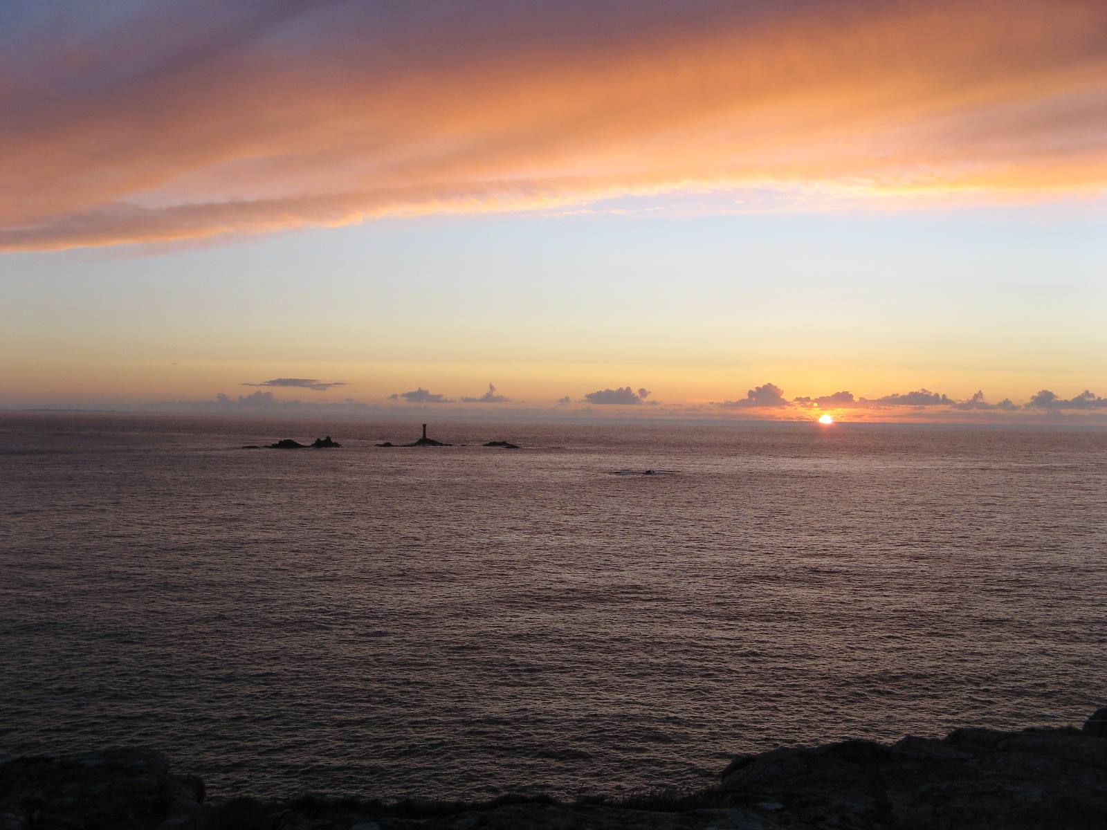 The beauty of the sunset at Land's End