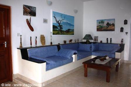 The interior of the house