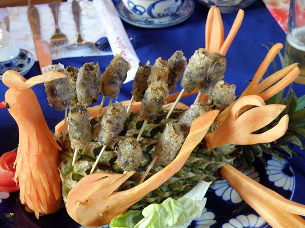 Huè lunch decorated dish