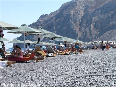 Typical Beaches of Santorini