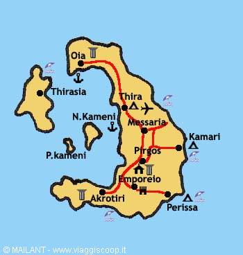 Santorini map