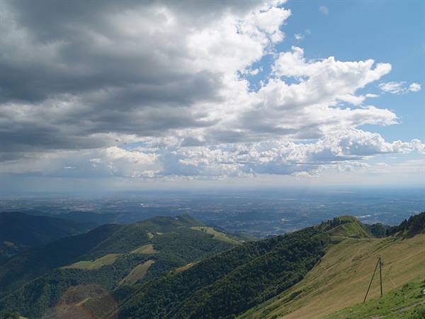 Panorama towards the Po Valley