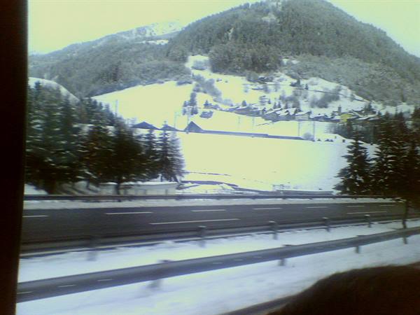 Splügen Pass covered in snow