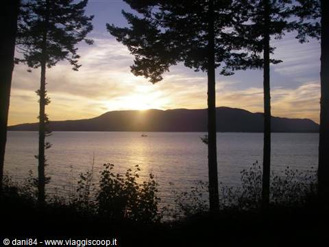 panorama from lummi island