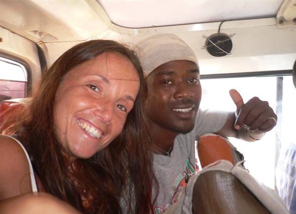 on the matatu with Shaggy