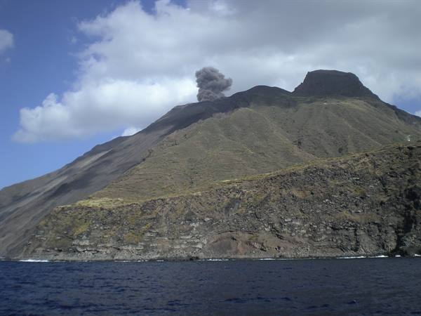 The volcano of Stromboli