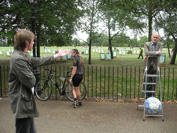 Interesting debate at Speaker's corner