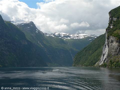 Sailing in the Geiranger Fjord