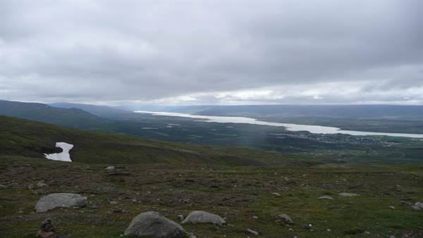Egilsstadir on the banks of the Lagarfljot