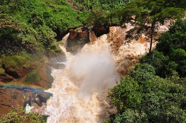 the Rusumo falls of the Akagera river, Tanzania border