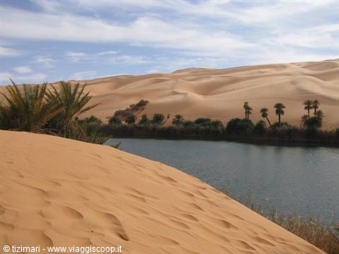 Lake Umm al Maa (mother of waters) Ubari erg