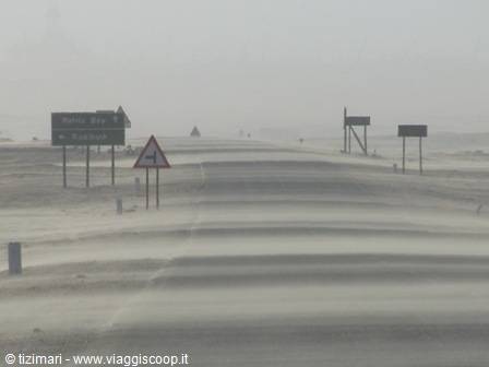 sandstorm arriving at Walvis Bay