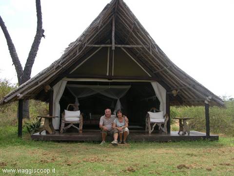 Tsavo East the tent where we spent a few nights