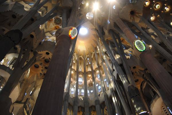 Interior of the Sagrada Familia