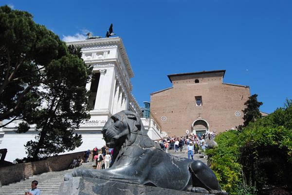 The staircase of Santa Maria in Aracoeli