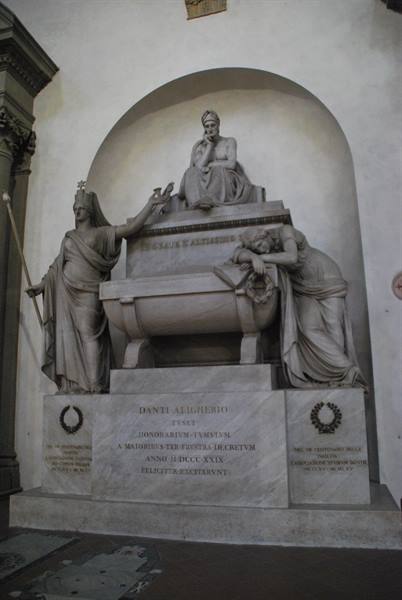 Marble cenotaph of Dante Alighieri, Basilica of Santa Croce, Florence
