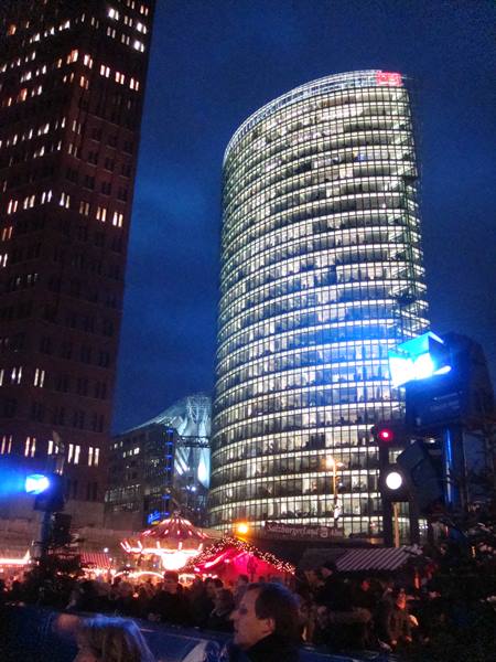 The futuristic Potsdamer Platz