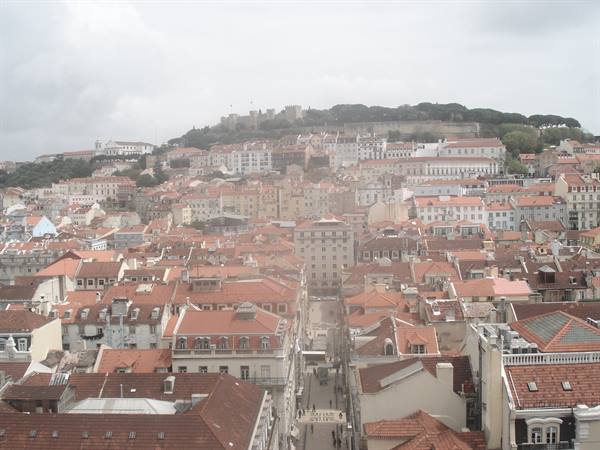 Panorama from the Santa Justa elevator