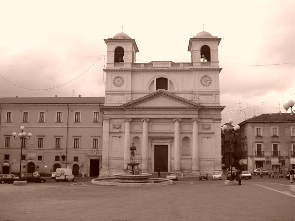 One of the 99 squares with one of the 99 churches (the Cathedral)