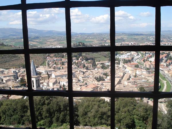 The town from the fortress