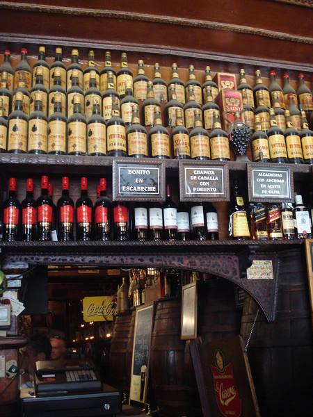 The interior of a tapas bar