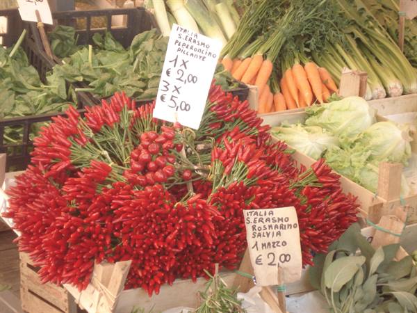 The colourful Rialto market