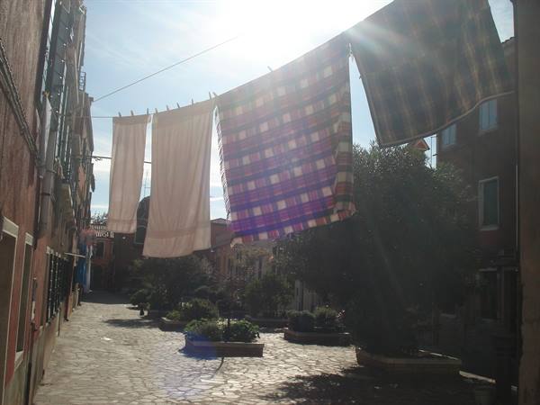 Laundry in the sun in Murano