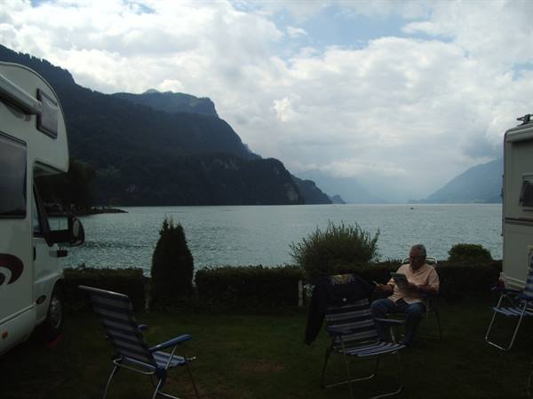 Brienz, lakeside camping