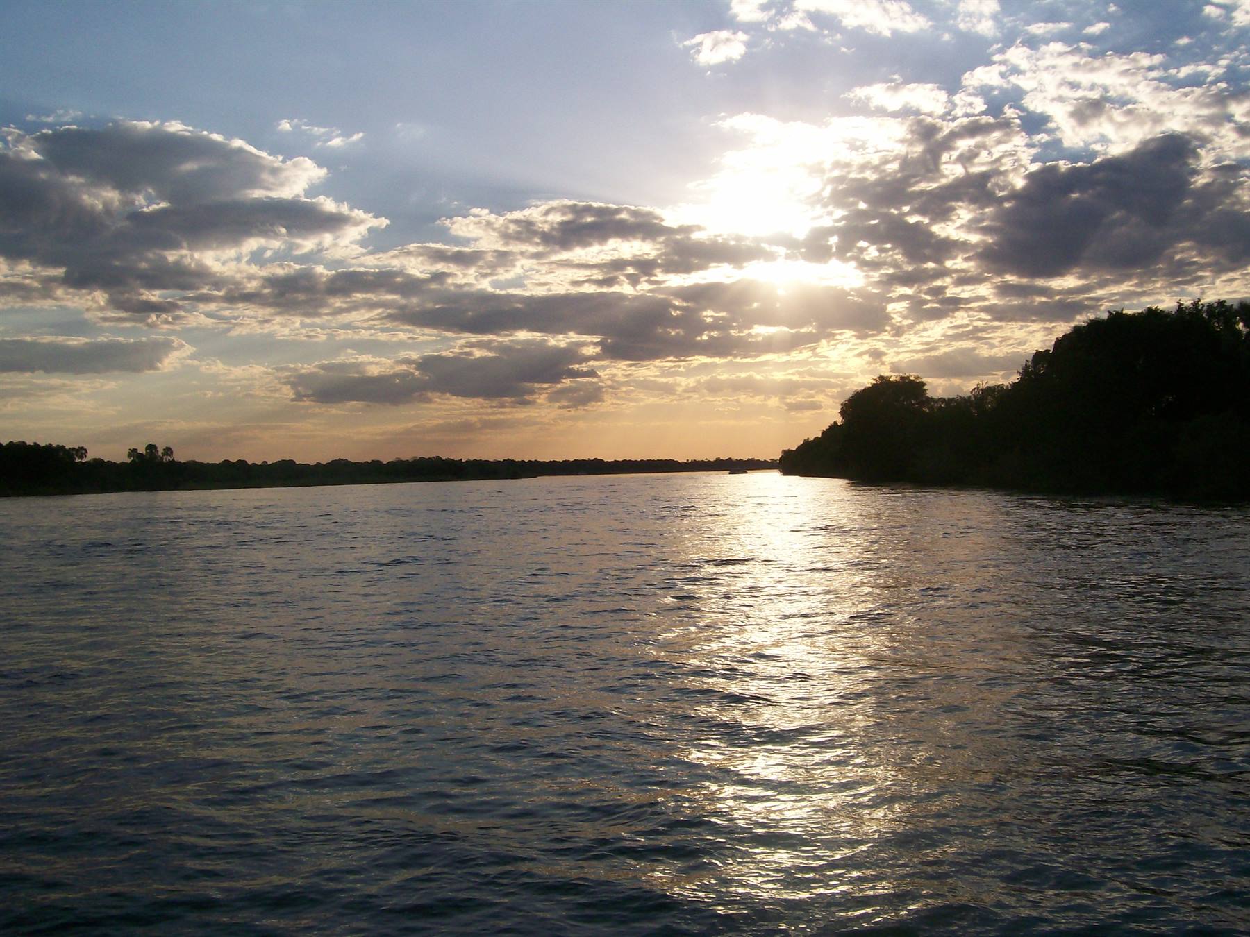 The Zambezi at sunset