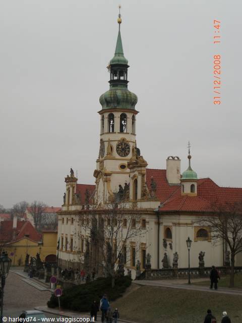 beautiful church on the hill near the castle